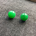 工厂新出的两颗绿珠子13MM