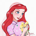 迪士尼公主穿旗袍的头像～