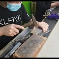 南京打金之旅：李师傅锤纹系列—锤纹吊坠