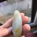 和田玉籽料青花山水