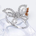 蝴蝶钻石戒指，真的是美啊
