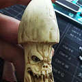 毒蘑菇鹿角雕刻