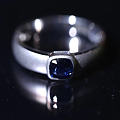 做的另一个蓝宝石戒指，简单的设计。