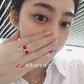 足金镶嵌戒指❤️