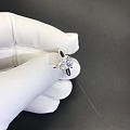 2.5克拉D色VVS1 2EX N 水滴主钻，简约镶嵌款钻石珍珠V形排戒