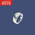 人生信条戒指－个性男戒，和器金器，中式银饰