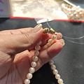 做了一条珍珠翡翠万能链