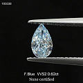 Fancy Blue VVS2 0.62ct None Certified，...