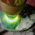 大马坎黄加绿料子带皮雕刻的穿云龙题材，独一无二的存在
黄加绿的料子，黄加绿作...
