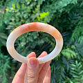天然红翡翡翠圆条尺寸：54-8.4-8.7