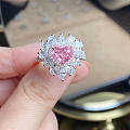 现货1.57ct fancy purplish pink…心形粉钻
1克拉以...