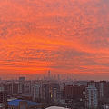 今早北京的朝霞