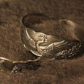 龙凤呈祥银对镯，原创设计，传统錾刻工艺