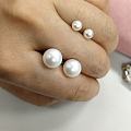 第一次买珍珠，小的是越物（5-5.5），大的是爱迪生（9.5）
对比看，越物...