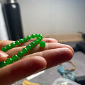 翡翠满绿珠串 阳绿珠子项链