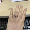 新做的小红宝戒指