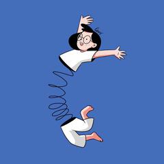 做个弹簧人