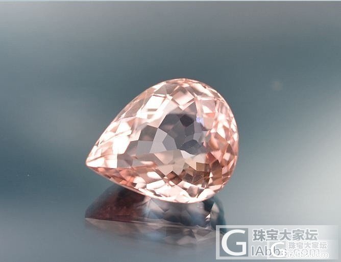 【捡漏的来】10克拉金粉色全干净水滴形碧玺,4998米,非常闪!_宝石
