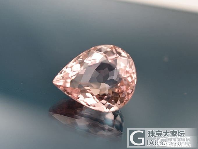 【捡漏的来】10克拉金粉色全干净水滴形碧玺,4998米,非常闪!_宝石