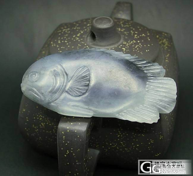 一条青花小鱼_传统玉石