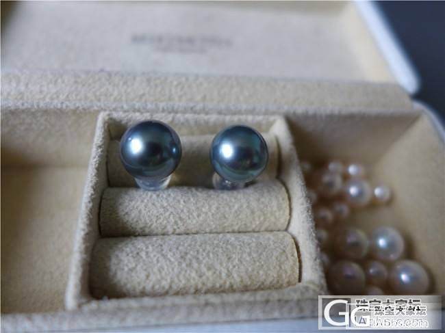 三千世界---特惠 8.5mm 大溪地海水珍珠耳钉_三千世界