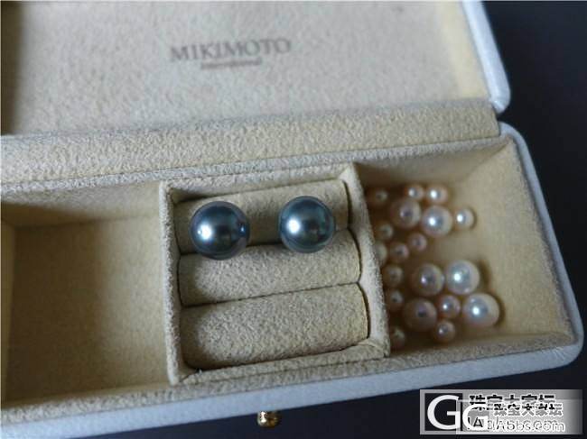 三千世界---特惠 8.5mm 大溪地海水珍珠耳钉_三千世界
