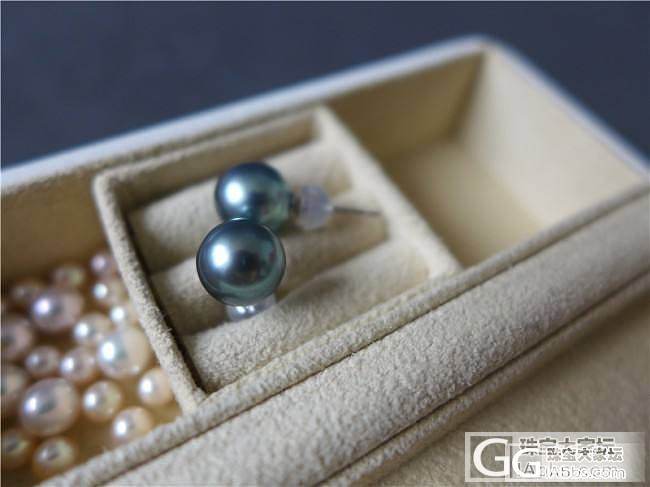 三千世界---特惠 8.5mm 大溪地海水珍珠耳钉_三千世界