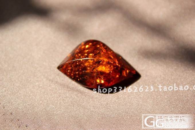 波兰正品天然琥珀蜜蜡 925银裸石吊坠挂件_文玩
