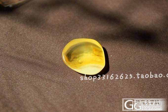 波兰正品天然琥珀蜜蜡 925银裸石吊坠挂件_文玩
