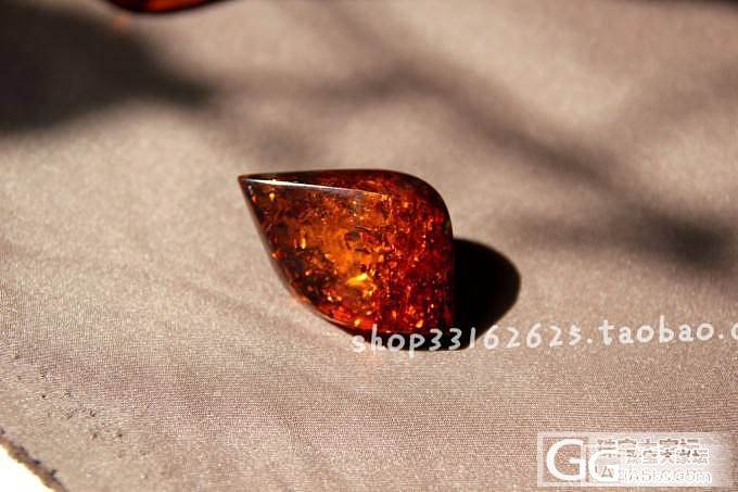波兰正品天然琥珀蜜蜡 925银裸石吊坠挂件_文玩