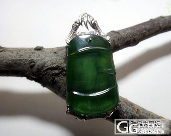 翡翠玻璃种*满绿*豪华镶工*节节高_翡翠