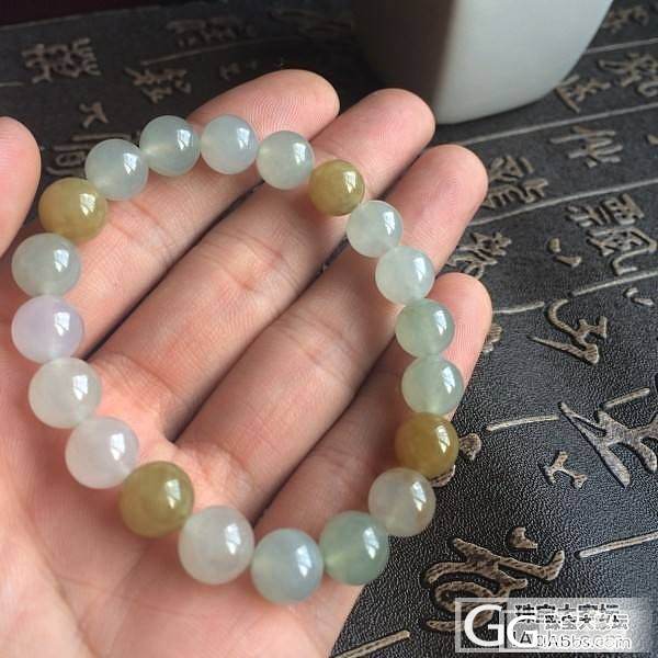 【鹅鹅翡翠】冰黄手串9.5mm_翡翠