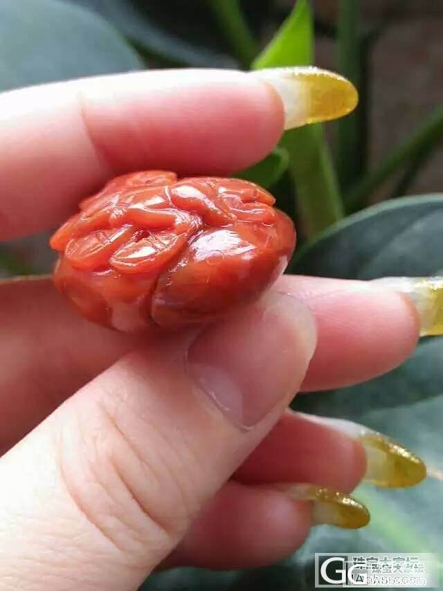 【九口雕件】刚到手的满肉满色雕件！_挂件南红