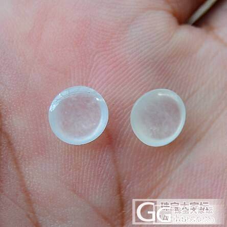 一对月牙福瓜、蛋面一对_翡翠