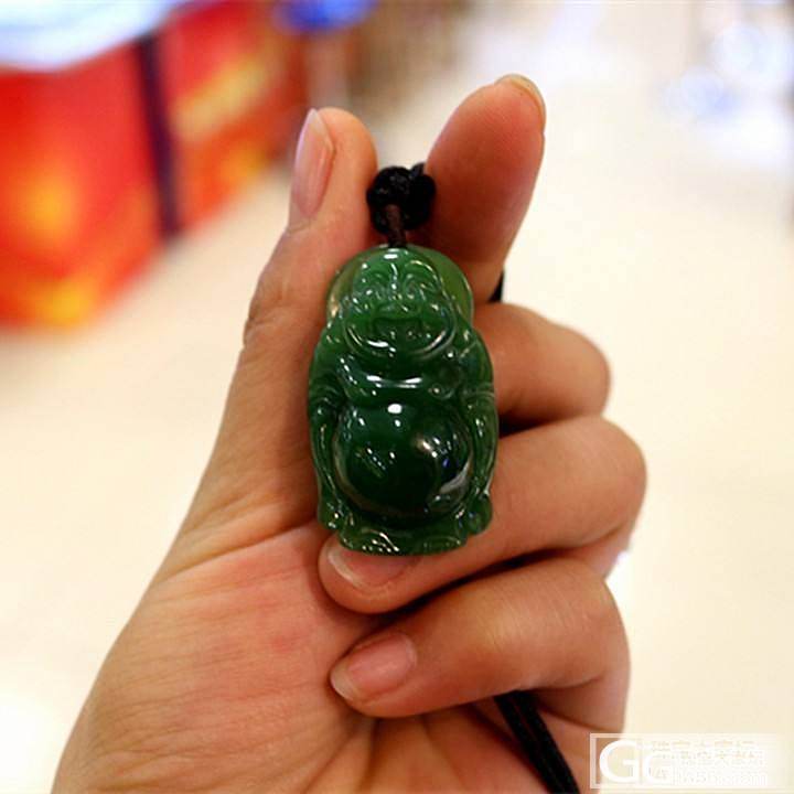 和田俄料菠菜绿佛公,绝对的性价比!_传统玉石