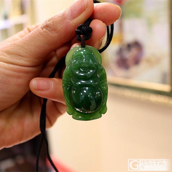和田俄料菠菜绿佛公,绝对的性价比!_传统玉石