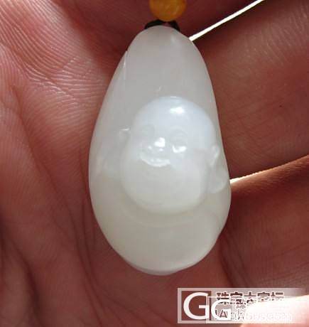 【杰玉居】 新疆和田玉 籽料原籽细白笑佛_传统玉石