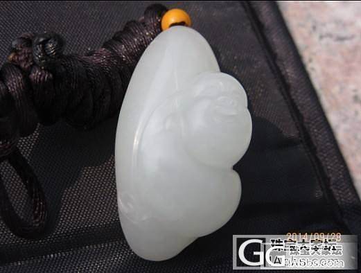 【杰玉居】 新疆和田玉 籽料原籽细白笑佛_传统玉石