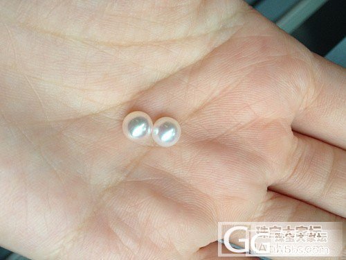 已出,谢谢~包块转2颗日本akoya海水珍珠 裸珠 5.5-6mm_有机宝石