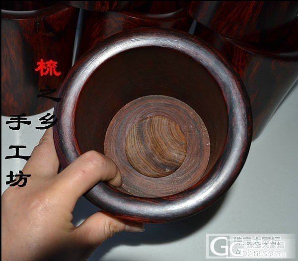 红酸枝 微凹黄檀笔筒,坛友价1200元包邮哦_珠宝