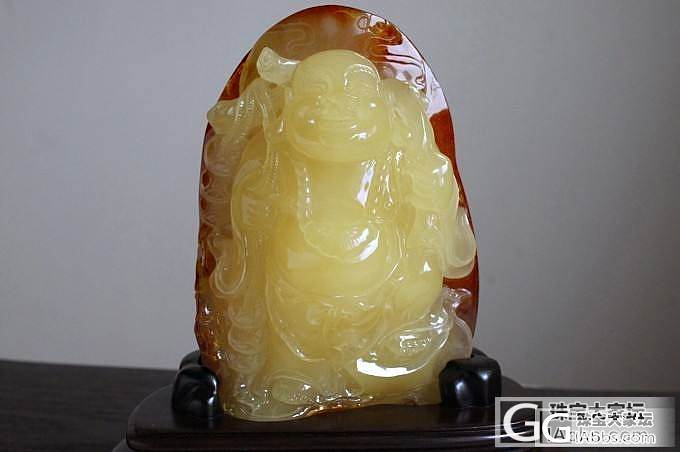 天然波罗的海琥珀 极品收藏级 大雕件 大摆件 1404 佛 141.51g_有机宝石