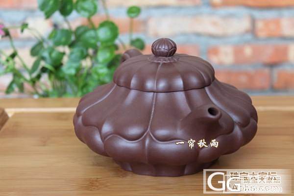 老紫泥 紫砂壶 筋纹合菱壶_文玩