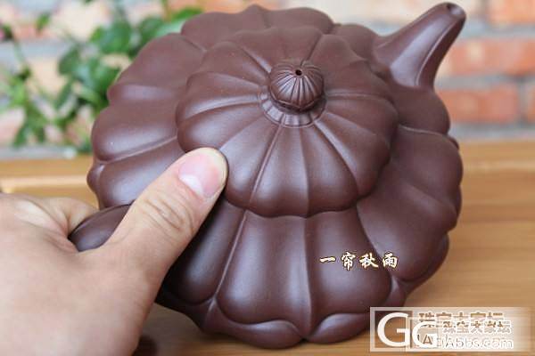 老紫泥 紫砂壶 筋纹合菱壶_文玩