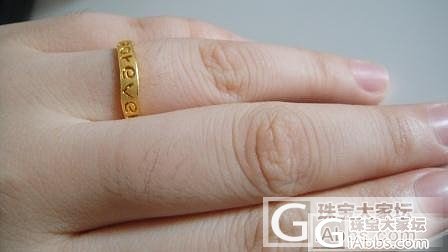 周大福 forever  戒指一枚_周大福戒指金