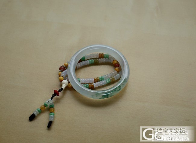 小精品~温婉典雅浮萍圆杆手镯_手镯翡翠