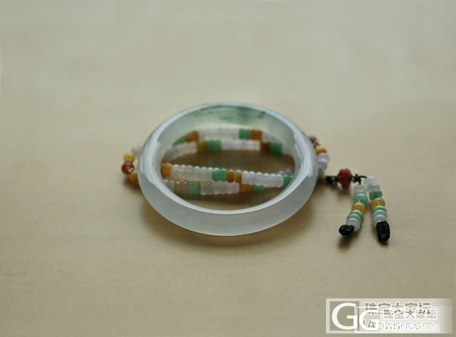 小精品~温婉典雅浮萍圆杆手镯_手镯翡翠