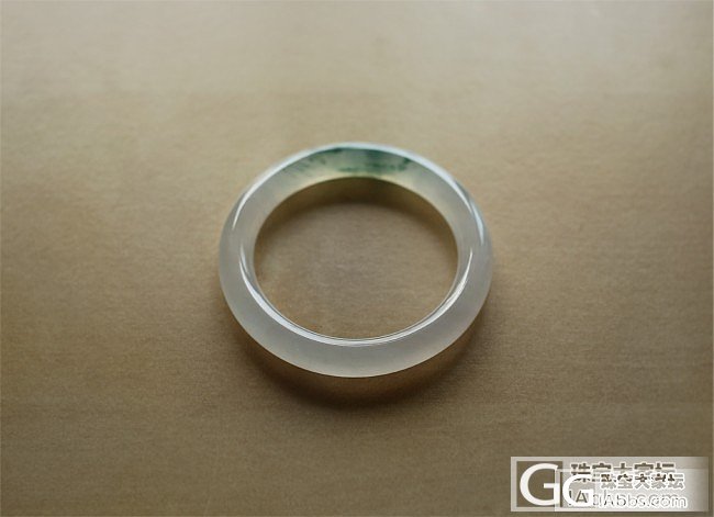 小精品~温婉典雅浮萍圆杆手镯_手镯翡翠