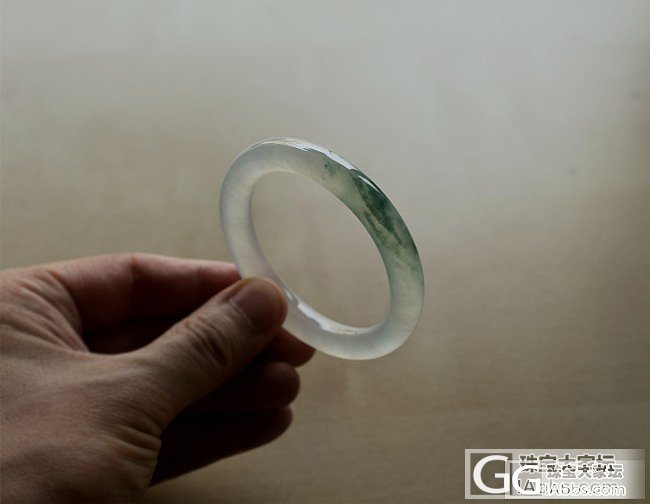 小精品~温婉典雅浮萍圆杆手镯_手镯翡翠