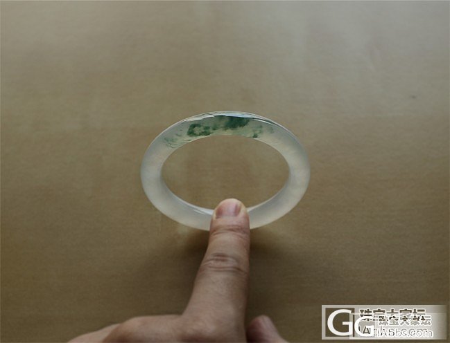 小精品~温婉典雅浮萍圆杆手镯_手镯翡翠