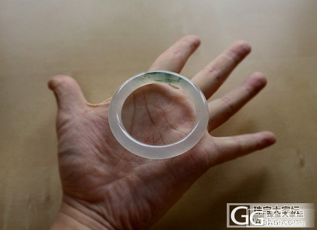 小精品~温婉典雅浮萍圆杆手镯_手镯翡翠